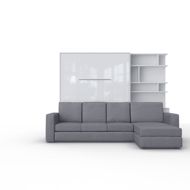 Opklapbed "INVENTO Sofa Max" (160×200) Wit / Glans Wit