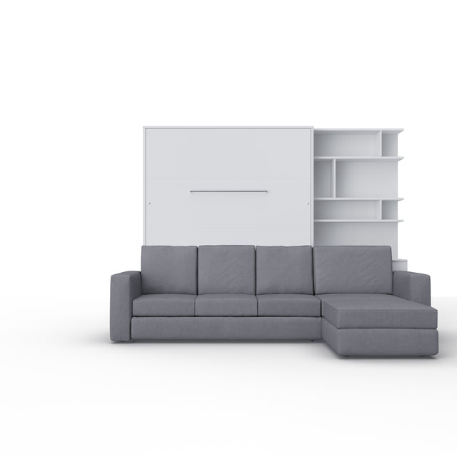 Opklapbed "INVENTO Sofa Max" (160×200) Wit / Mat Wit