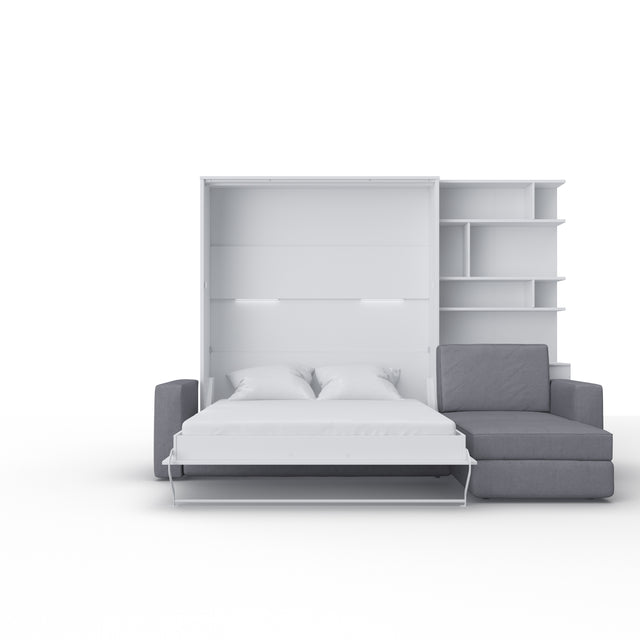 Opklapbed "INVENTO Sofa Max" (160×200) Wit / Mat Wit