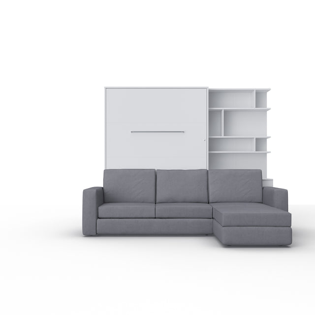 Opklapbed "INVENTO Sofa Max" (140×200) Wit / Mat Wit