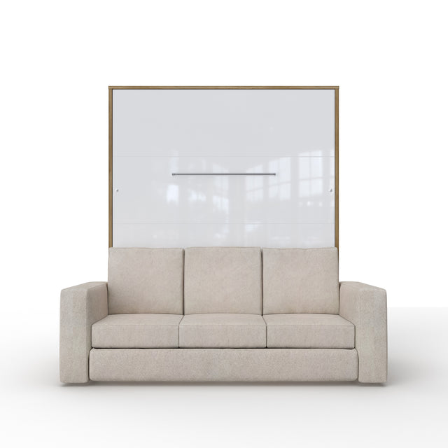 Opklapbed "INVENTO Sofa" (160×200) Eiken / Glans Wit