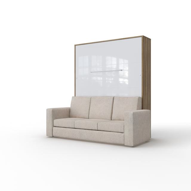 Opklapbed "INVENTO Sofa" (160×200) Eiken / Glans Wit