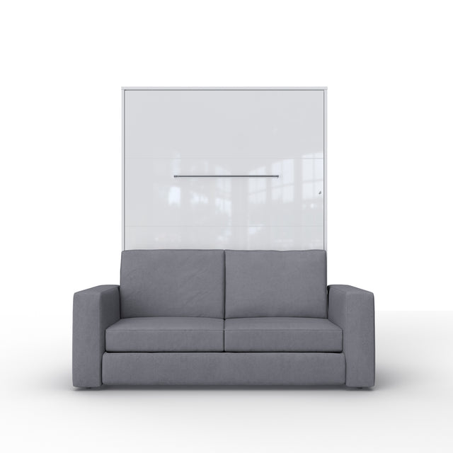 Opklapbed "INVENTO Sofa" (140×200) Wit / Glans Wit