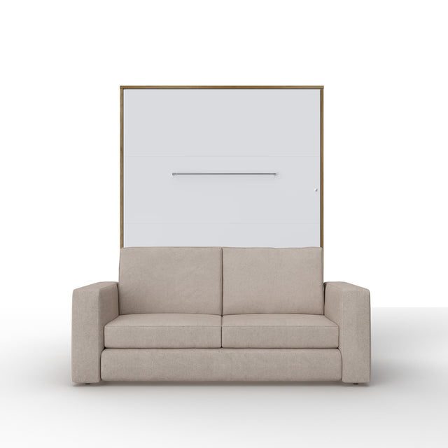 Opklapbed "INVENTO Sofa" (140×200) Eiken / Mat Wit