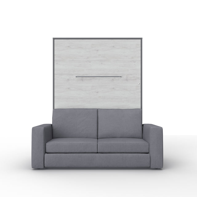 Opklapbed "INVENTO Sofa" (140×200) Grijs / Monaco Eiken